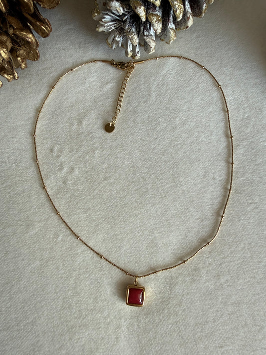 Red Tiny Necklace