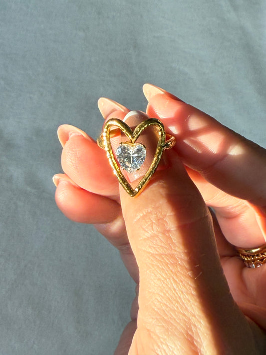 Shiny Heart Ring
