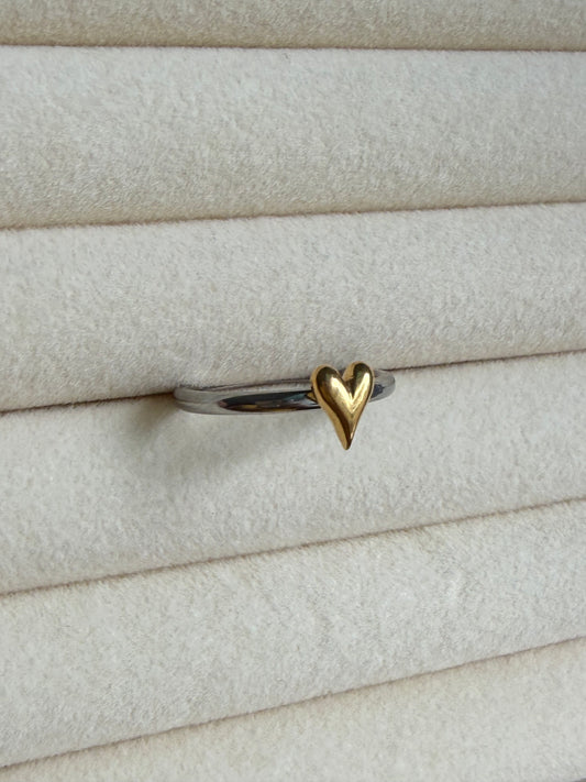 Gold Heart Ring