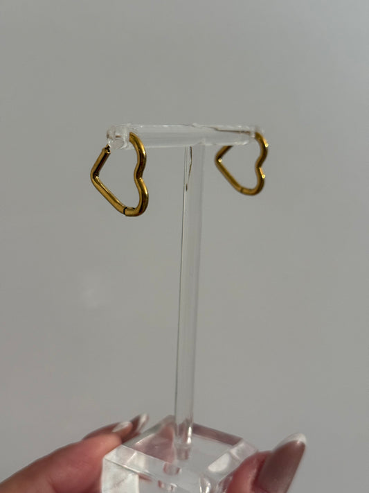 Hoops Hearts Earrings