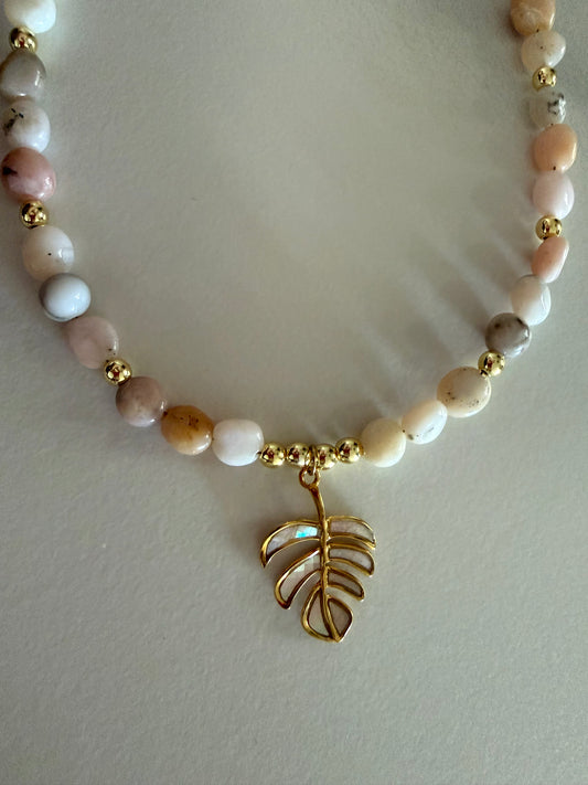 Monstera Bloom Necklace