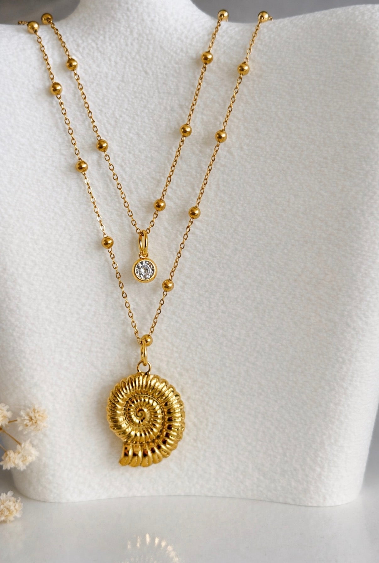 Golden Shell Necklace