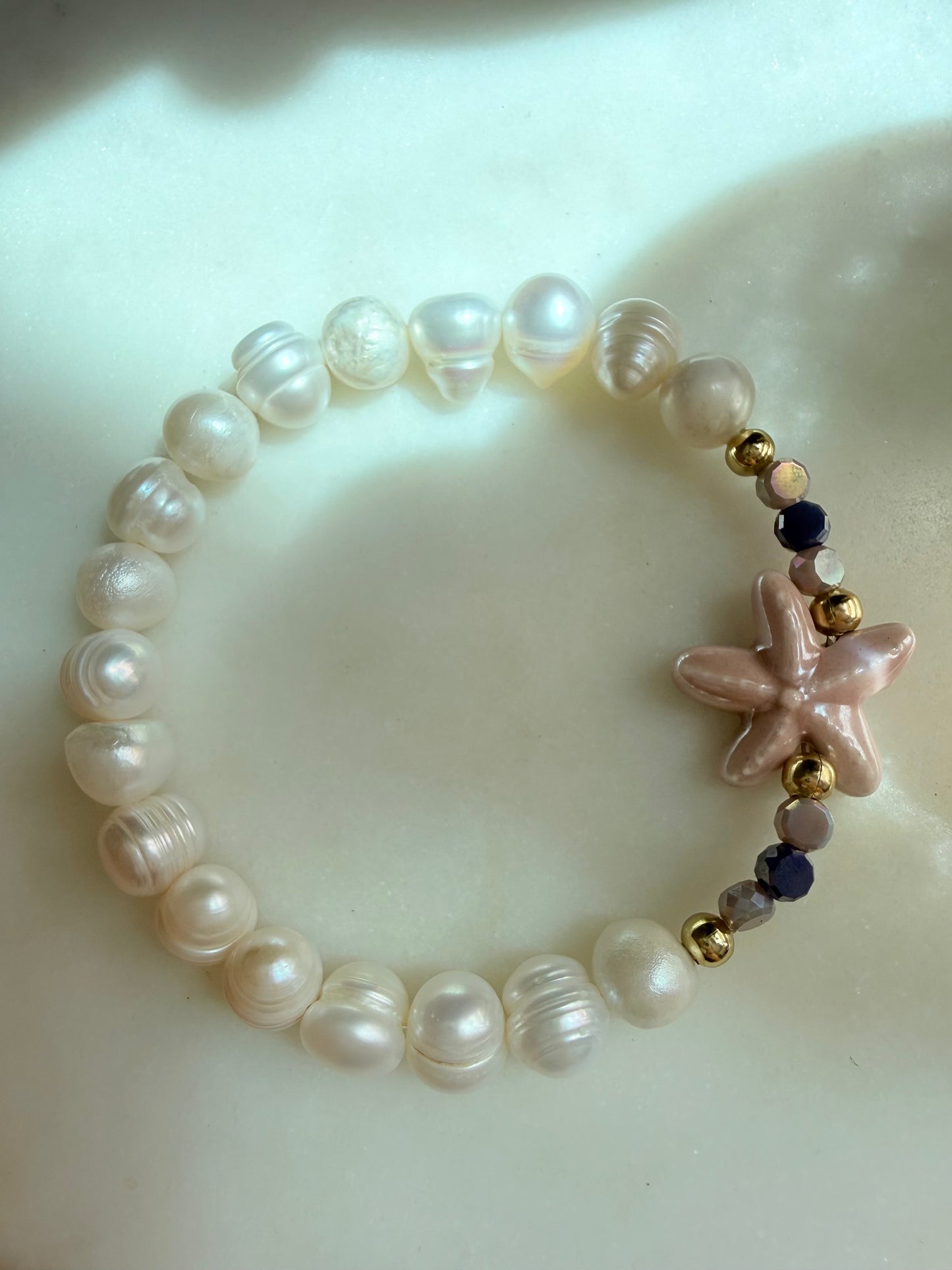 Lilac Starfish Bracelet
