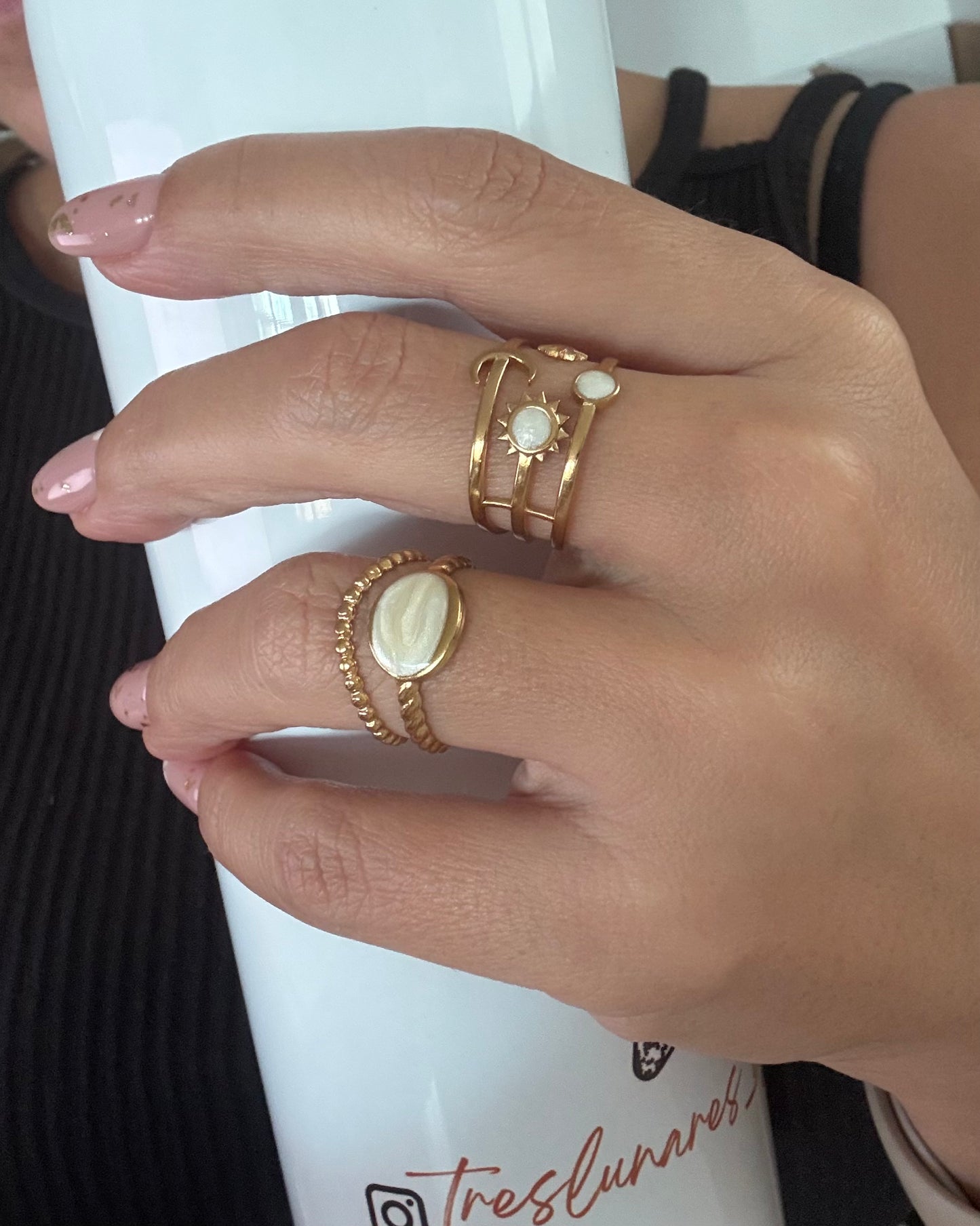 White Jupiter Ring