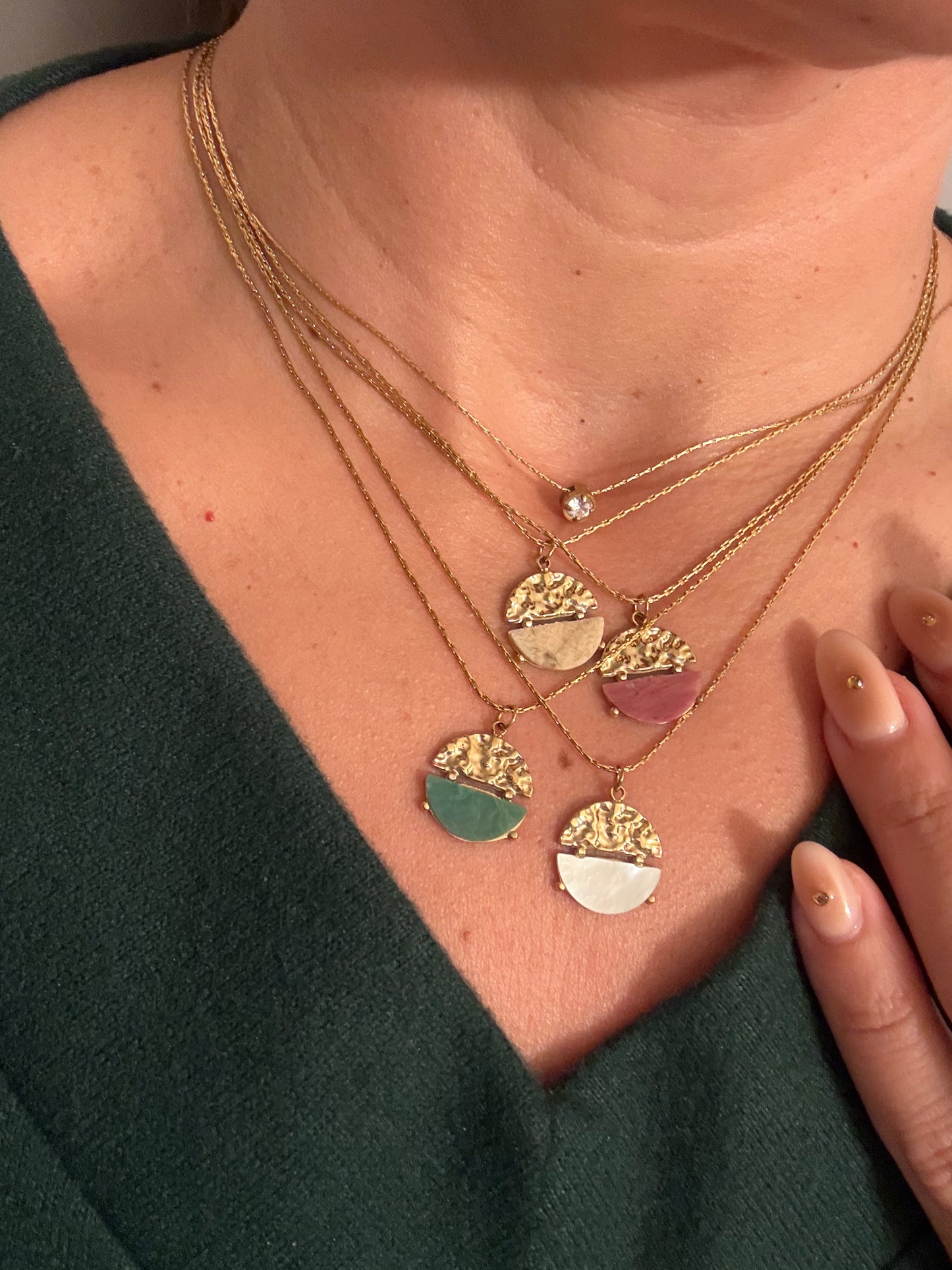 Nova Circle Steel Necklace