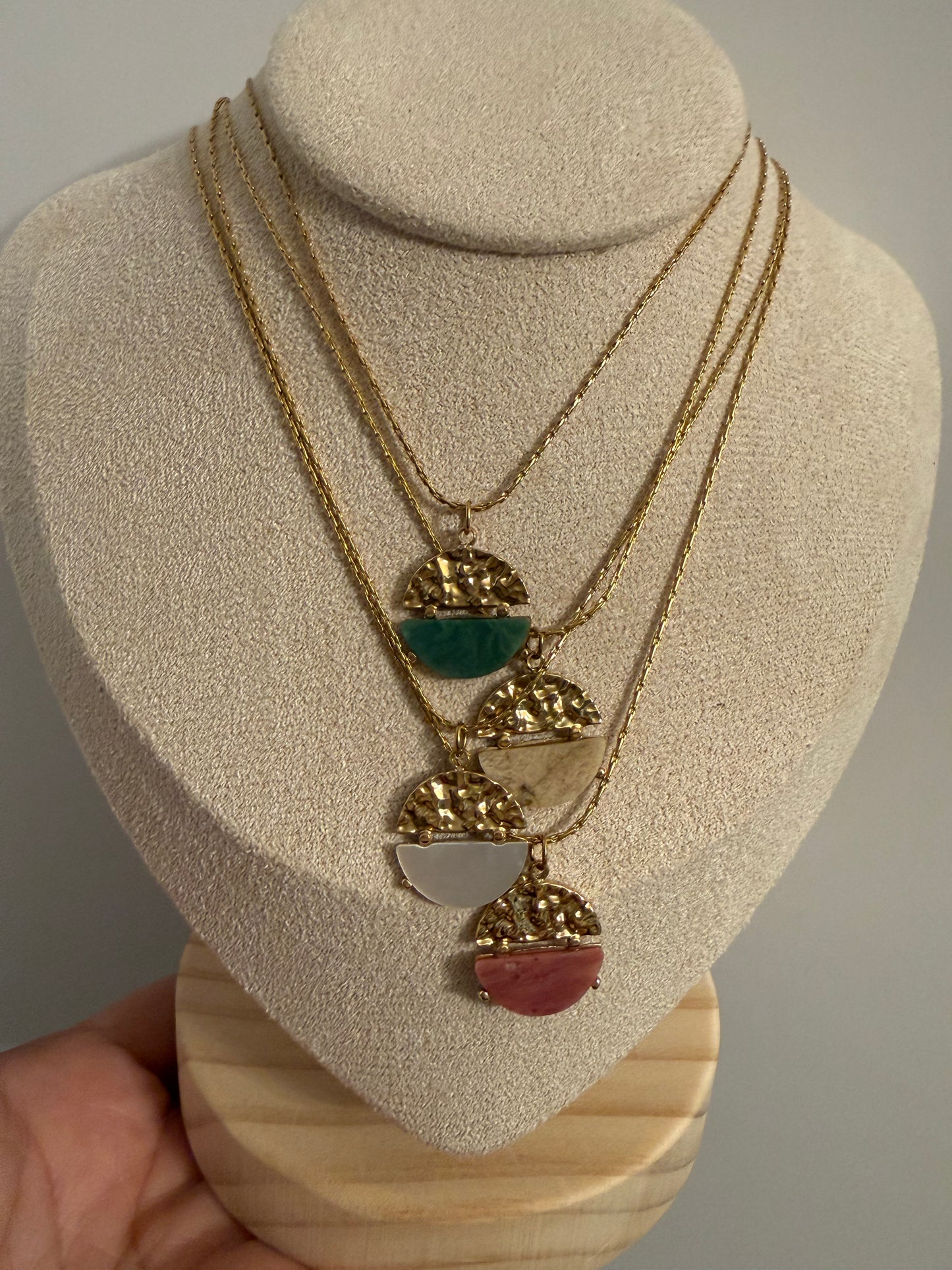 Nova Circle Steel Necklace