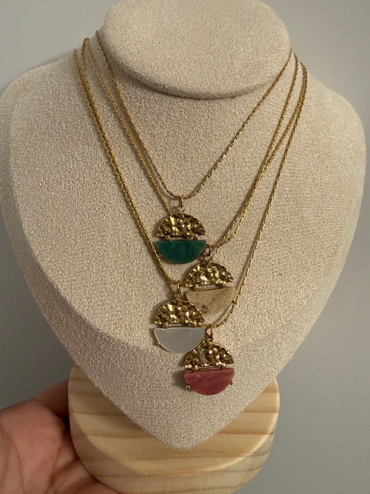 Nova Circle Steel Necklace