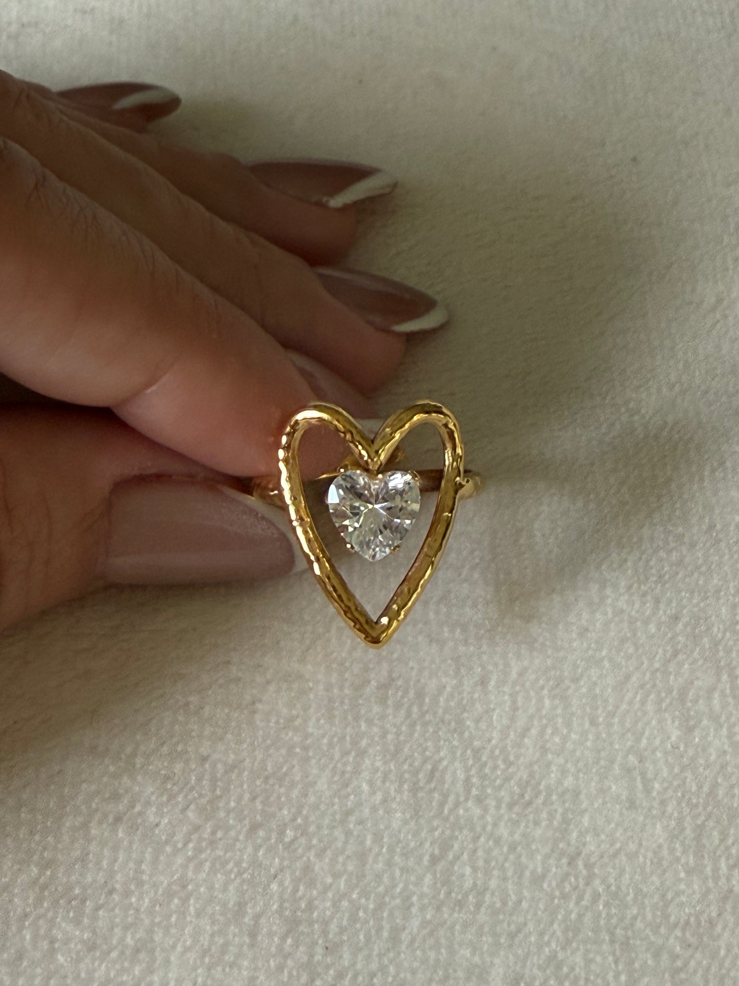 Shiny Heart Ring