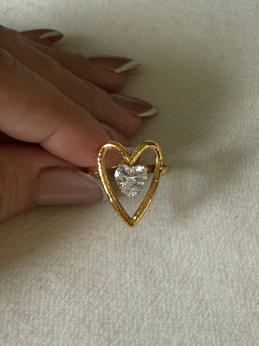 Shiny Heart Ring