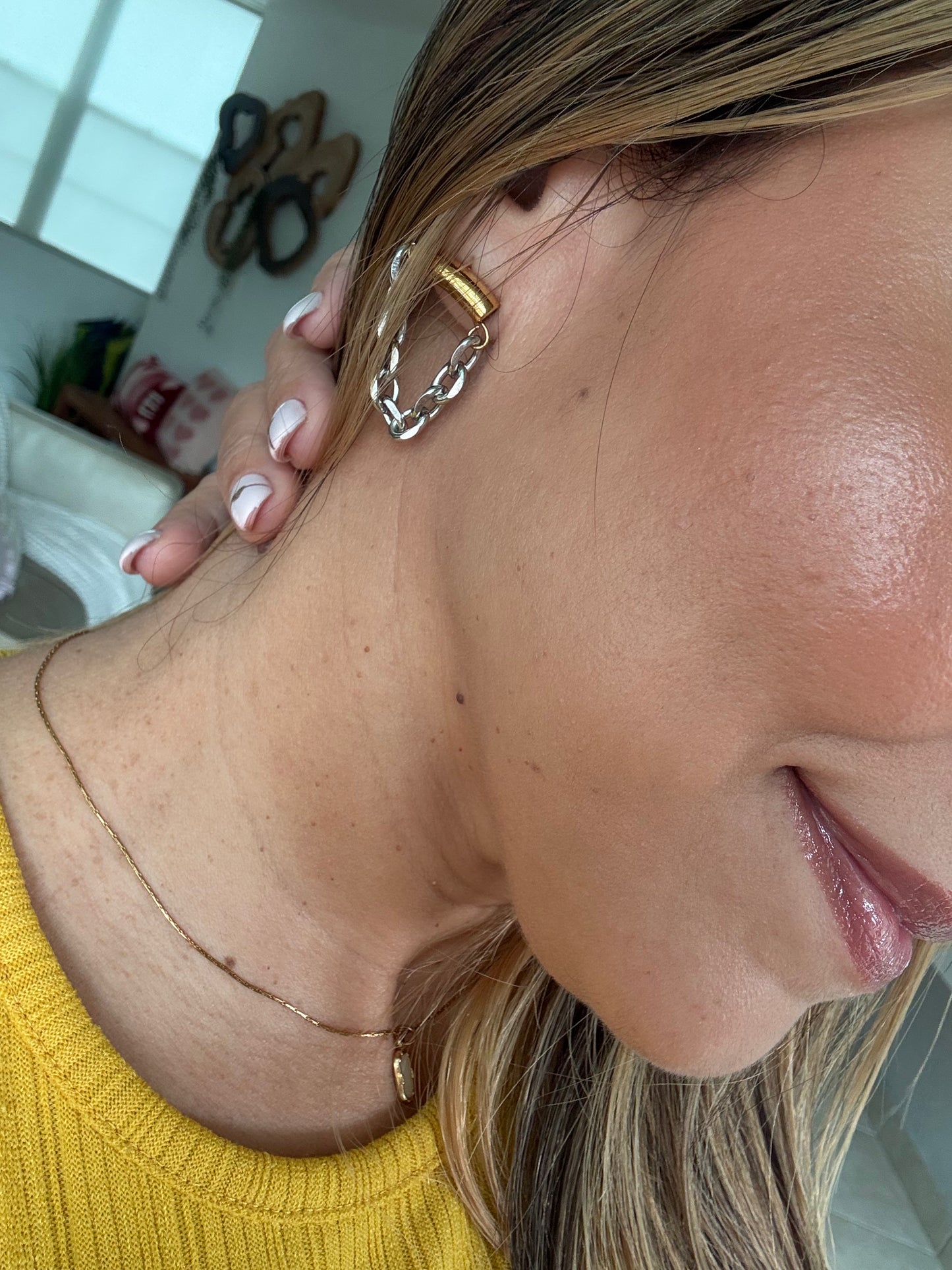 Scarlet Steel Earrings