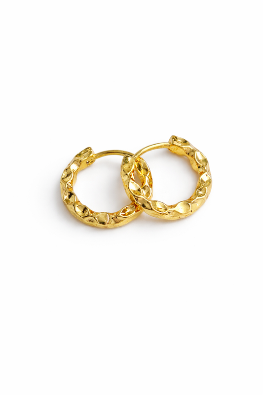 Gold Circle Earrings