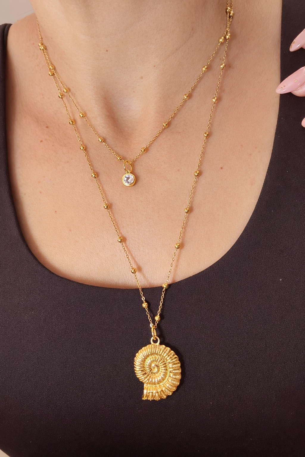 Golden Shell Necklace