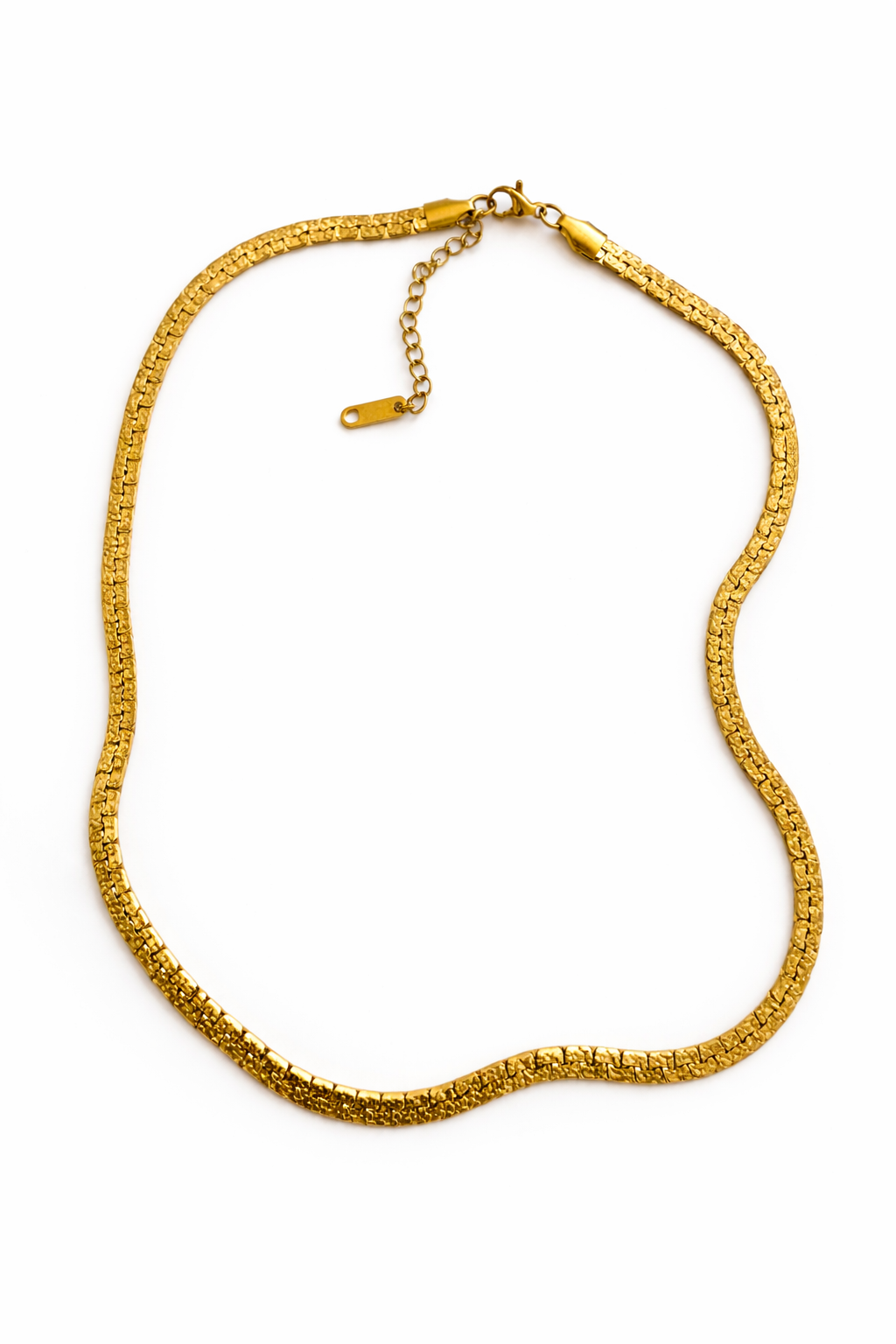 Velour Box Chain Necklace