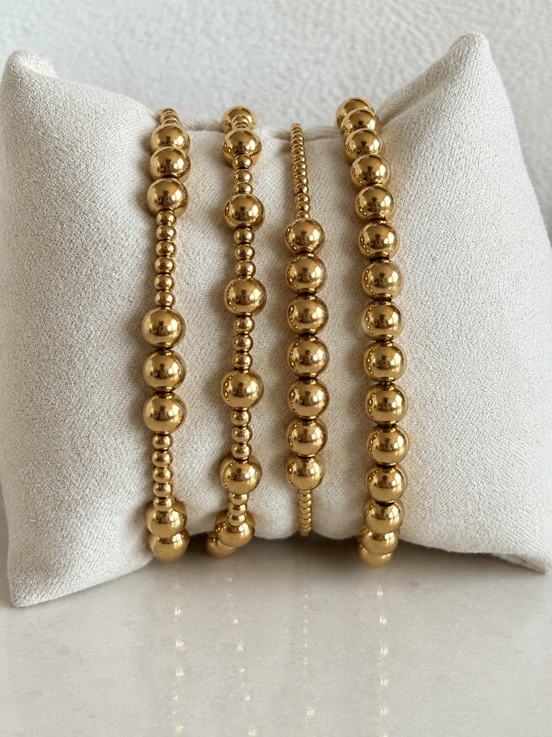 Golden Beaded Stack