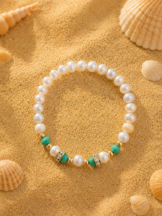 Seafoam Pearl Bracelet