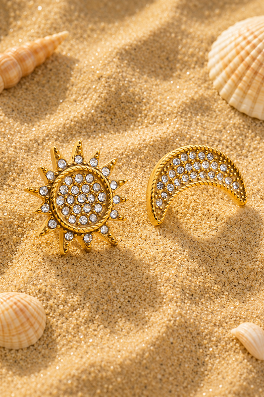 Sun & Moon Spark Studs