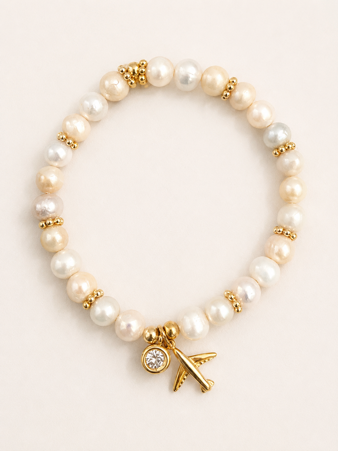 Pearl Airplane Bracelet