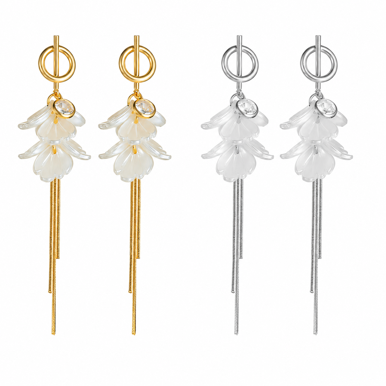 Ivory Bloom Earrings