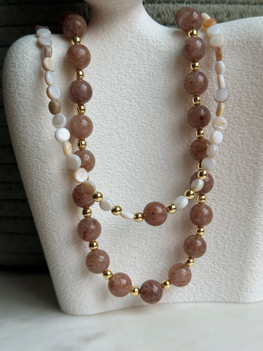 Blush Stone Necklace