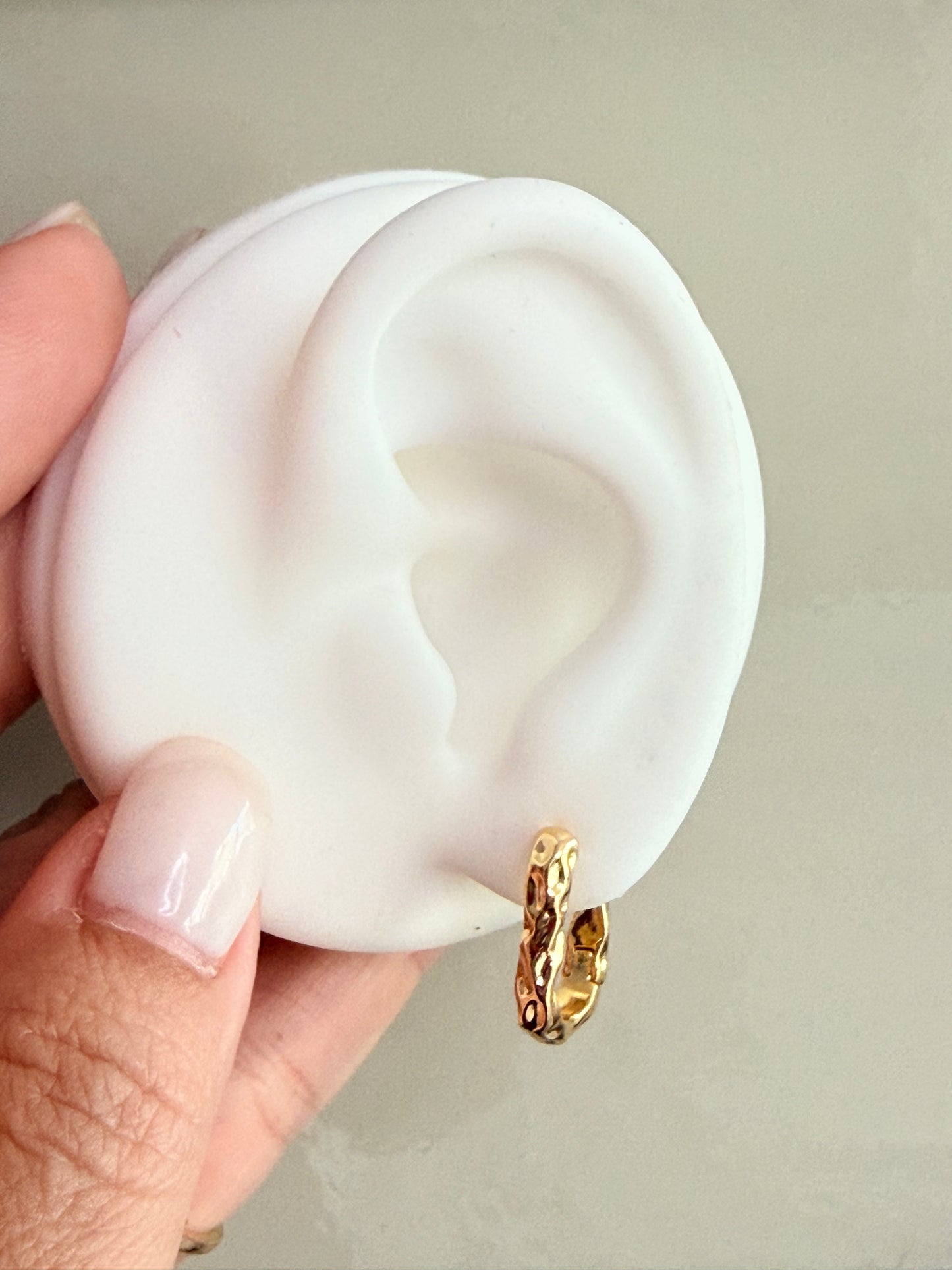 Sculpted Glow Hoops