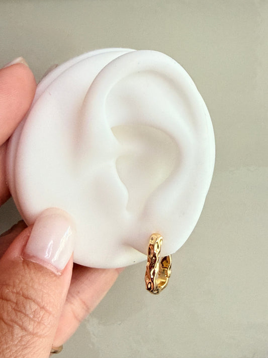 Sculpted Glow Hoops