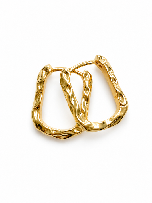 Sculpted Glow Hoops