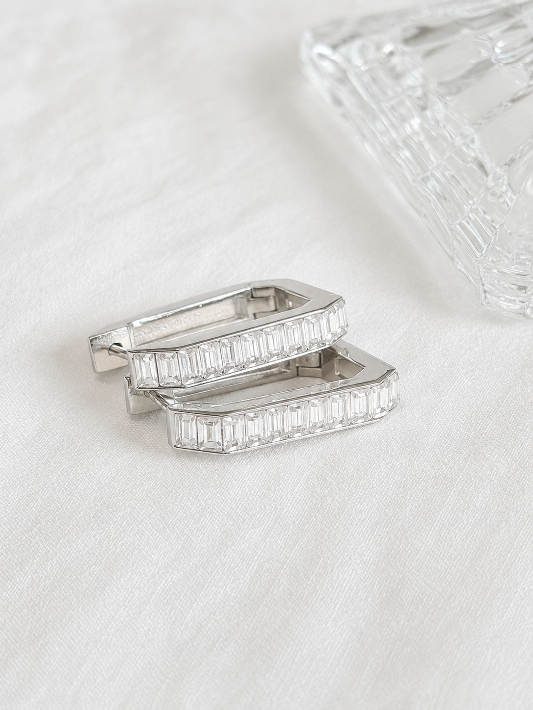 Baguette Edge Hoops
