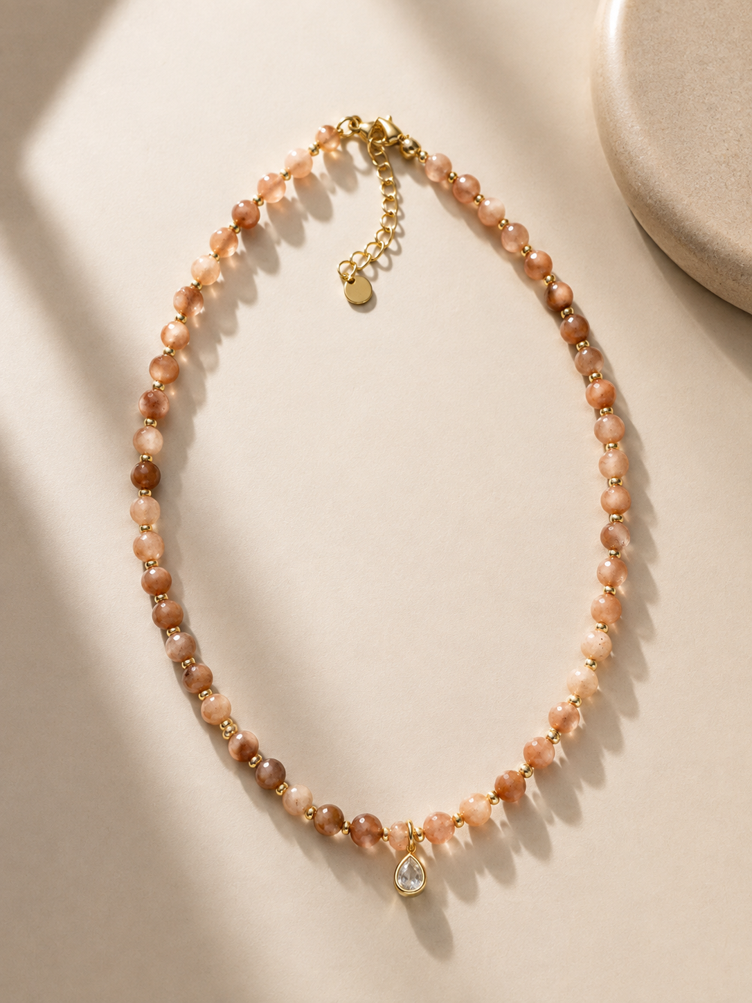 Nude Drop Necklace