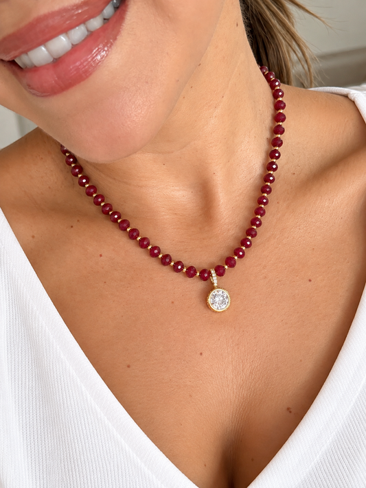 Ruby Glow Necklace