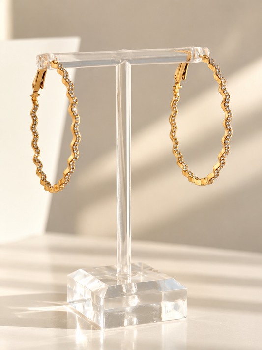 Golden Wave Earrings
